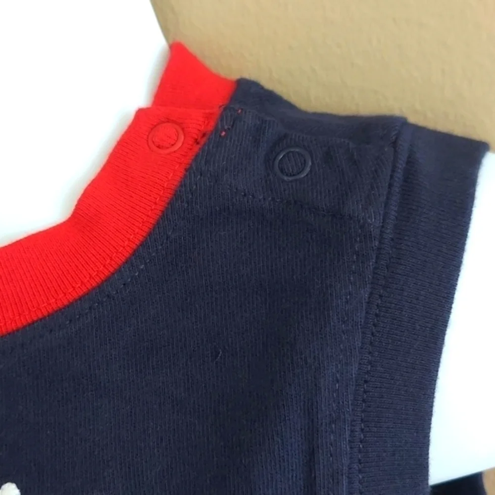 Gymboree tank bodysuit onesie No Pinching Allowed Crab 🦀- navy blue - 6-12mos